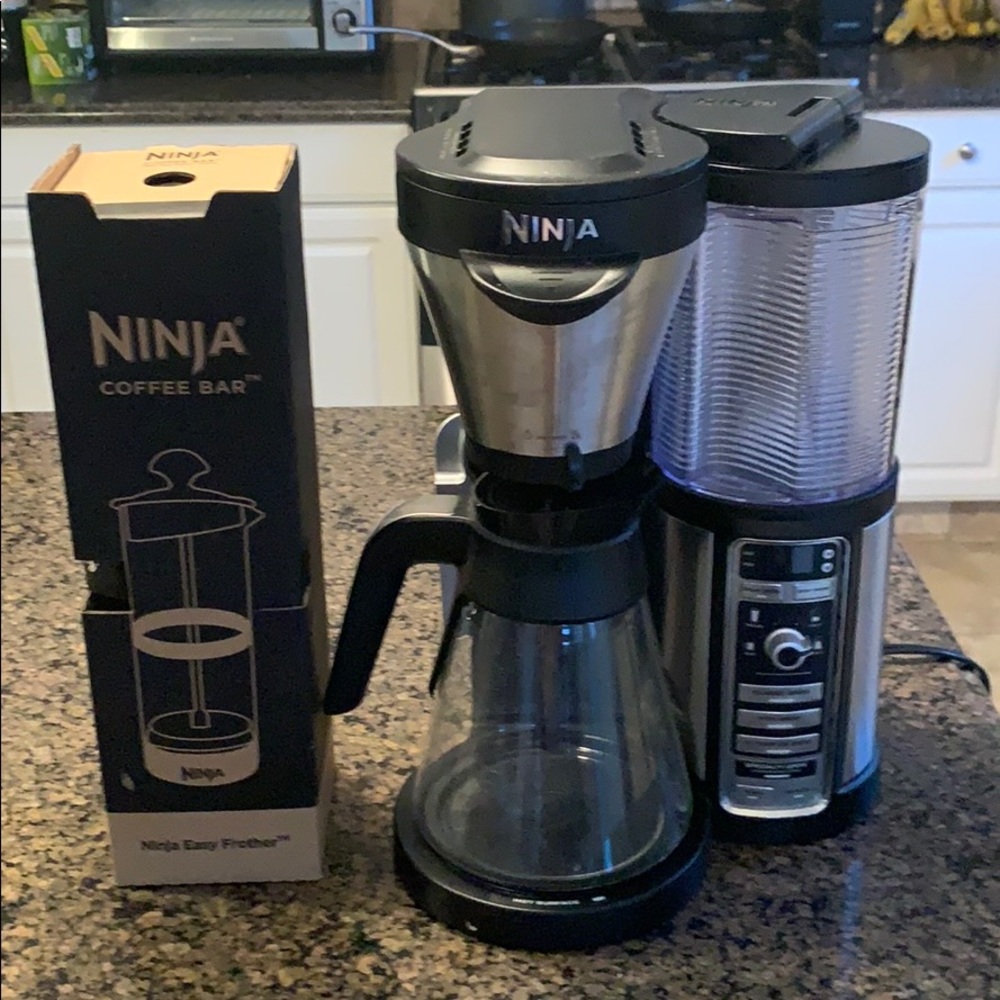 Ninja coffee bar and coffee frother